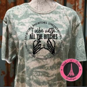 I vibe bleached t shirt