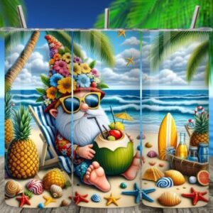 beach gnome tumbler