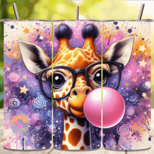 giraffe bubble tumbler
