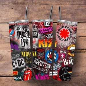 rock bands tumbler
