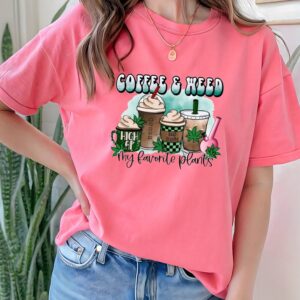 coffee and weed t shirt