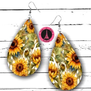 sunflowers earrings
