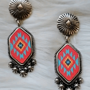 western aztec earrings