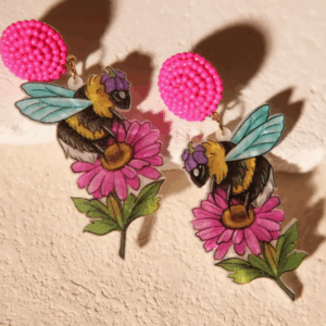 sassy bee earrings