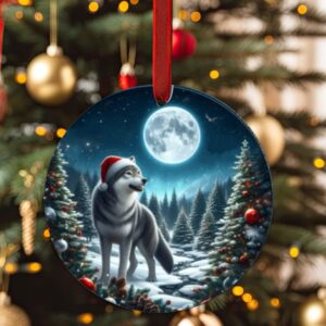 wolf ornament