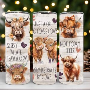 Just a girl who loves cows tumbler