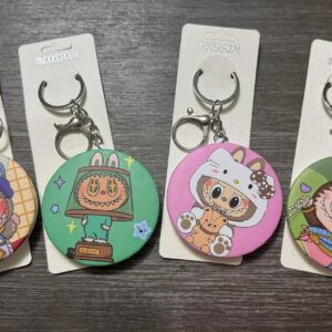 labubu mirror keychain