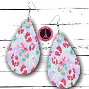 pretty girl bow earrings