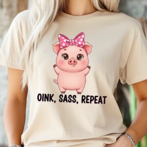 oink sass repeat t shirt