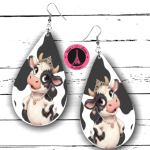 queen heifer earrings