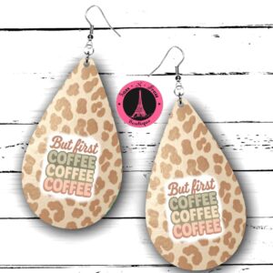 but first coffee earrings