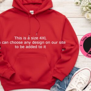 Red hoodie 4xl size