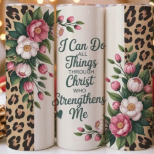 I can do leopard print tumbler