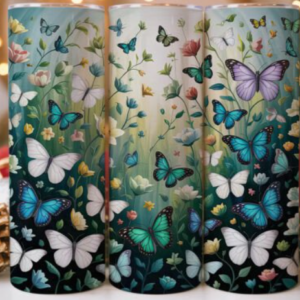 butterflies magic tumbler