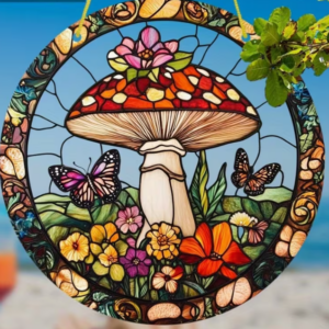 mushroom suncatcher