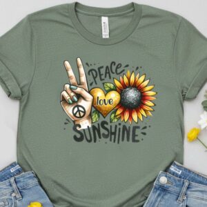peace love sunshine t shirt