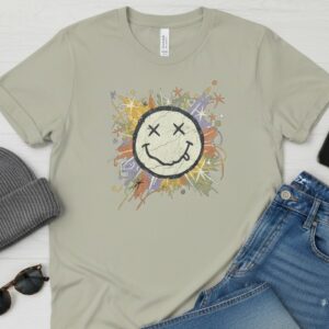 retro smile t shirt