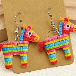 pinata pony earrings