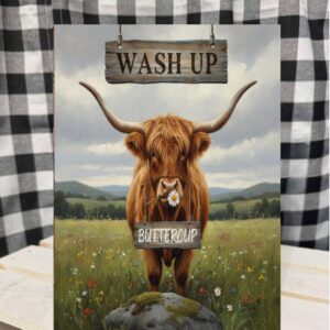 washup buttercup sign