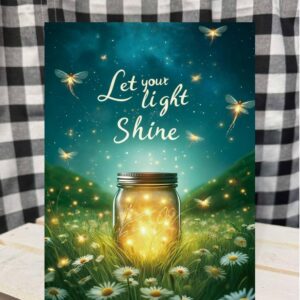 Let your light shine sign