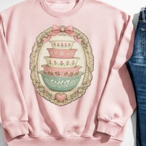 stacked bowls sweatshirt