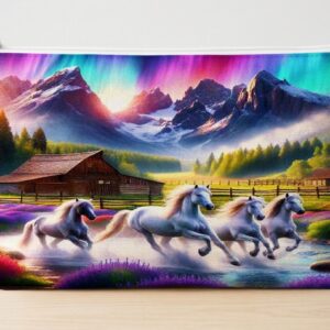 wild horses light sky bag