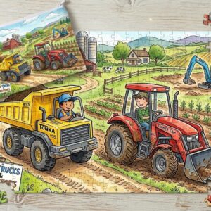 Trucks and Tractors puzzle