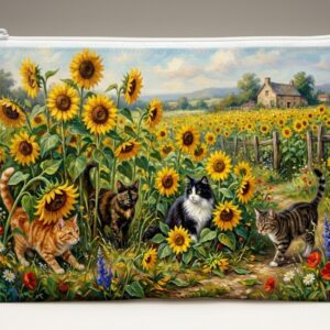 sunflower kitties bag