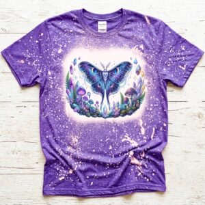 lunar moth bleached t shirt