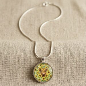 highland cow necklace