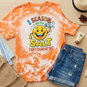 I season with salt bleached t shirt
