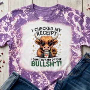 I checked my bleached t shirt