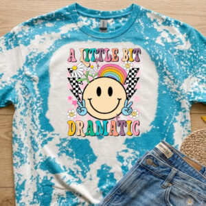 a little bit dramatic Youth Bleached tshirt