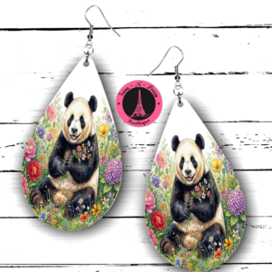 panda earrings
