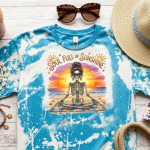 Soul full of sunshine bleached t shirt