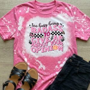 to busy bleached t shirt