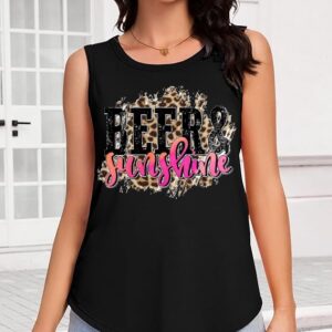 beer and sunshine tank top