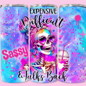Expensive talks back tumbler