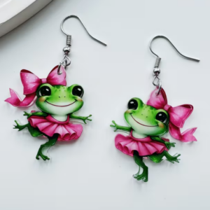 pretty frog earrings