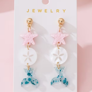 mermaid sea earrings