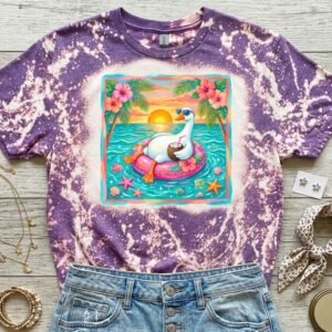 summer goose bleached t shirt