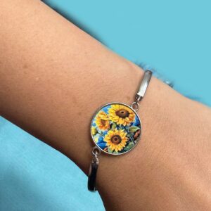 sunflower bracelet