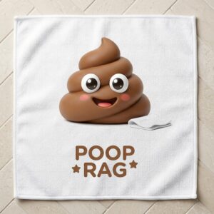 poop rag washcloth