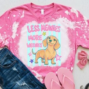 Less meanies bleached t shirt