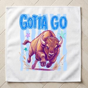 gotta go buffalo washcloth