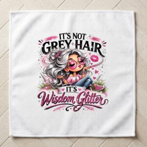 it's not gray hair washcloth