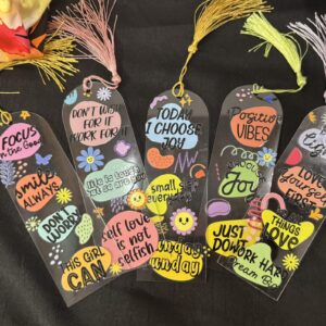 positive vibes bookmark
