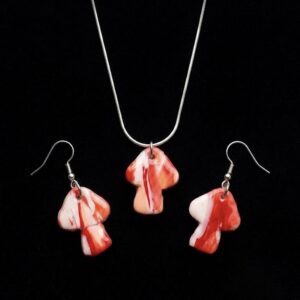 mushroom clay sculpted set