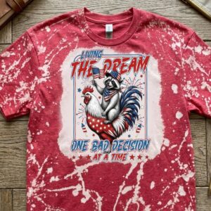 living dream bleached t shirt