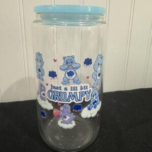 grumpy glass tumbler